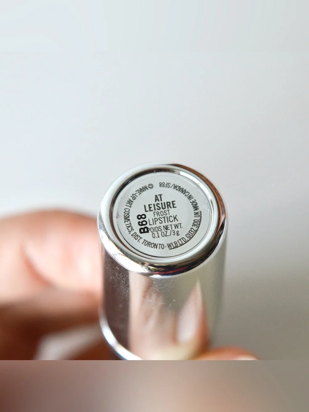 MAC Cosmetics Lipstick *AT LEISURE* Limited Edition Pink Gold Silver Chrome BNIB